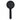 Round Black ABS 3 Function Handheld Shower Only