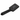 Square 3 Functions Black Rainfall Handheld Shower Head