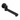LUCID PIN Round Bathtub/Basin Swivel Wall Spout Black
