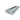 Muses Aluminium Slimline Tile Insert Brushed Silver 300 * 100 * 35mm
