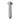 Square Brushed Nickel Ceiling Shower Arm 200mm