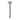 Round Brushed Nickel Ceiling Shower Arm 200mm