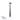 Square Brushed Nickel Ceiling Shower Arm 300mm