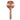 Round Brushed Copper ABS 3 Function Handheld Shower Only