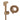 Round Brushed Copper Brass Toilet Bidet
