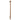 Round Vertical Brushed Copper Electric Heated Towel Rack Single Bar(with Timer)