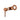 LUCID PIN - Brushed Copper Wall Mixer 80mm Cover Plate