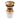 32mm Brushed Gold Mushroom Pop Up Basin Waste With Overflow