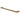 Round Horizontal Brushed Gold Electric Heated Towel Rack Single Bar