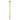 Round Vertical Brushed Gold Electric Heated Towel Rack Single Bar(with Timer)