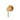 LUCID PIN - Brushed Gold Wall Mixer 80mm Cover Plate