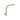 Round Brushed Gold Goose-neck Wall Mounted Shower Arm
