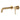 LUCID PIN Series Brushed Gold Spout Mixer Trim Kit Only With Separate 60mm Cover Plate (match CLPS)