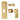 IVANO Series Brushed Brass Wall Mixer with Diverter Trim Kit(match CLPD)