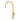 Brushed Gold Standard Slim Stainless Steel Kitchen Mixer With 360° Swivel Spout