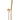 Brushed Gold Shower Rail with Handheld Shower