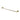 LUCID PIN - 800mm Brushed Gold Cuttable Single Towel Rail