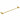 CADDENCE - 600mm Brushed Gold Single Towel Rail