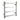 Square Chrome Electric Heated Towel Rack 4 Bars