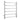 Round Chrome Electric Heated Towel Rack 6 Bars