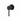 LUCID PIN Round Matte Black Wall Mixer 65mm Cover Plate