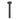 Round Gun Metal Ceiling Shower Arm 200mm