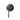LUCID PIN Gun Metal Grey Round Shower/Bath Wall Mixer (65mm Cover Plate)