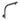 Round Gun Metal Goose-neck Wall Mounted Shower Arm
