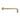 Round Light Brushed Gold Stainless Steel Wall Mounted Shower Arm 400mm