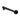 Meir Round Wall Shower Arm 400mm - Matte Black