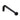 Meir Round Wall Shower Curved Arm 400mm - Matte Black