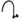 Round High-Rise Swivel Wall Spout - Matte Black