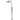 Round Combination Shower Rail, 200mm Rose, Single Function Hand Shower - Champagne