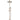 Round Combination Shower Rail, 200mm Rose, Single Function Hand Shower - Champagne