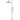 Round Combination Shower Rail, 200mm Rose, Single Function Hand Shower - Polished Chrome