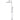 Round Combination Shower Rail, 300mm Rose, Single Function Hand Shower - Polished Chrome