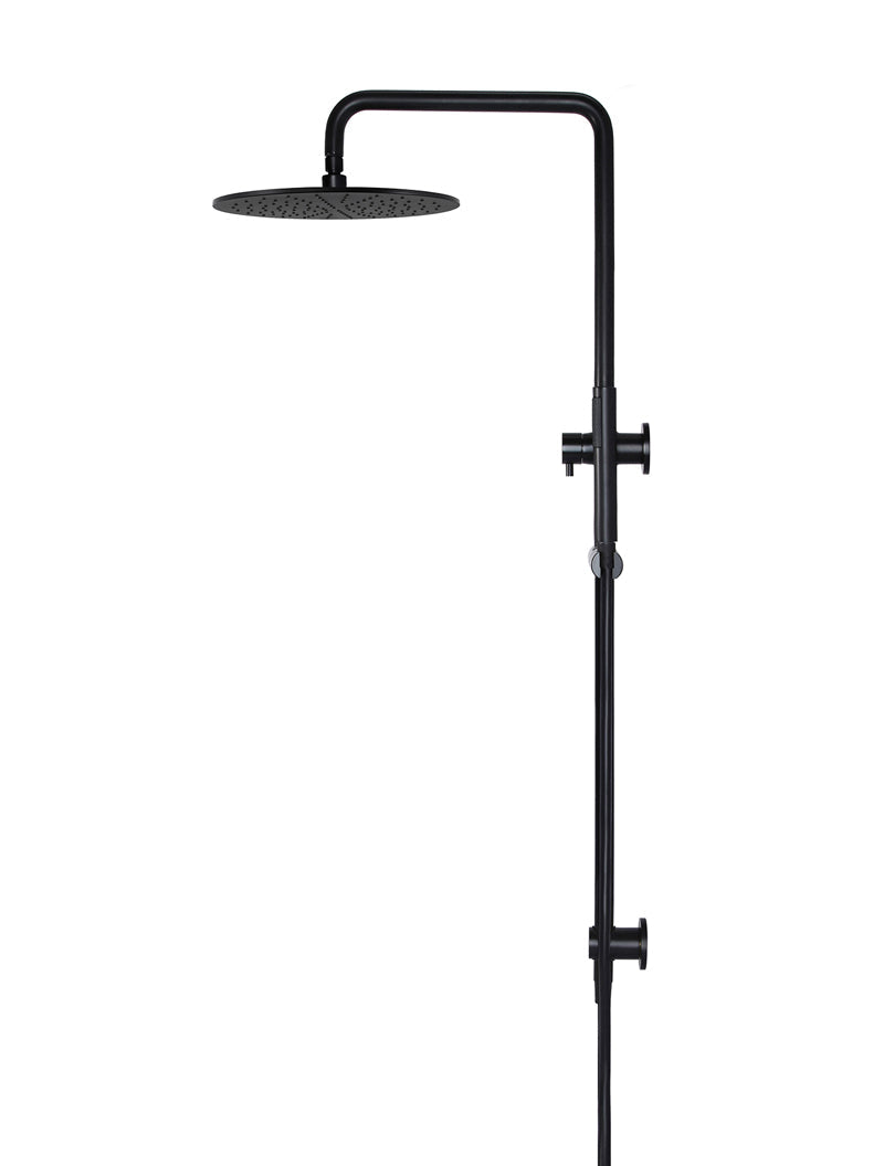 Round Combination Shower Rail, 300mm Rose, Single Function Hand Shower ...