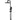 Round Combination Shower Rail, 300mm Rose, Three Function Hand Shower - Matte Black