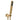Square Brushed Gold Hand Held Shower Set