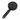 Black 5 Function Round Handheld Shower