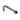 Meir Round Wall Shower Curved Arm 400mm - Shadow Gunmetal