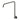 Meir High Rise Shower Arm - Shadow Gunmetal