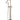 Round Pinless Freestanding Bath Spout and Hand Shower - Champagne