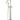 Round Pinless Freestanding Bath Spout and Hand Shower - PVD Brushed Nickel