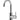 Meir Round Gooseneck Basin Mixer with Cold Start - Polished Chrome