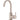 Meir Round Gooseneck Basin Mixer with Cold Start - Champagne
