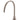 Round Gooseneck High-Rise Swivel Hob Spout - Champagne