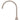 Round Gooseneck High-Rise Swivel Hob Spout - Champagne