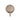 Meir ROUND WALL MIXER SHORT PIN–LEVER TRIM KIT (IN-WALL BODY NOT INCLUDED)- Champagne