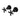 Round Cross Handle Jumper Valve Wall Top Assemblies - Matte Black